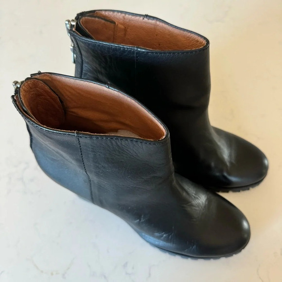 MiniMarket Wedge Ankle Boots in Black leather Size: 41 EU/ 10 US - Picture 5 of 6